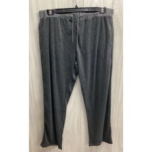 TRACKSUIT Women's (Size 3XL) Velour Jogging Pants Pockets Cotton Poly Drawstring